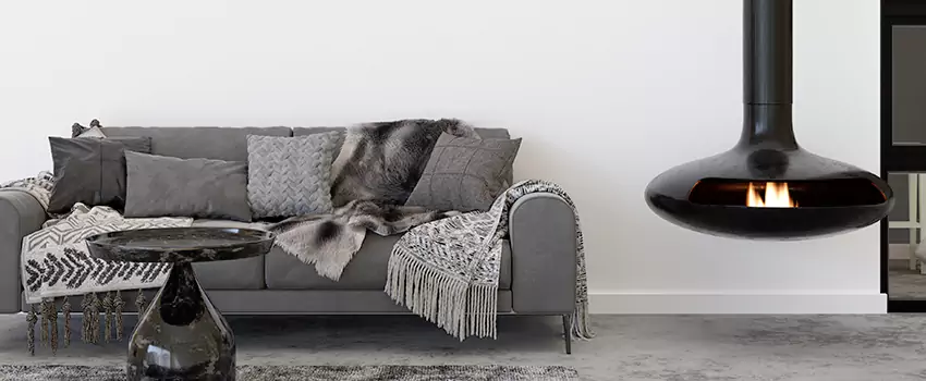 Circular Hanging Fireplace Installation Services in Clayton, NC